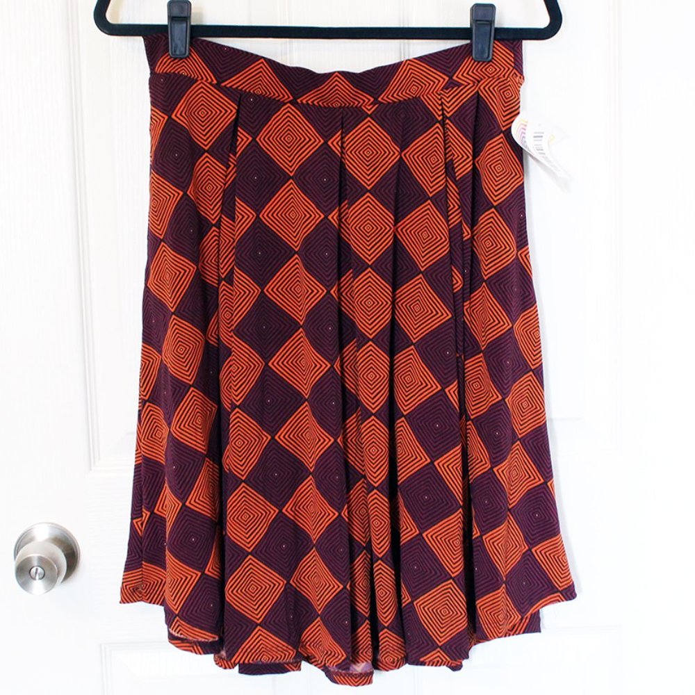 LulaRoe Silky Geometric Madison Skirt